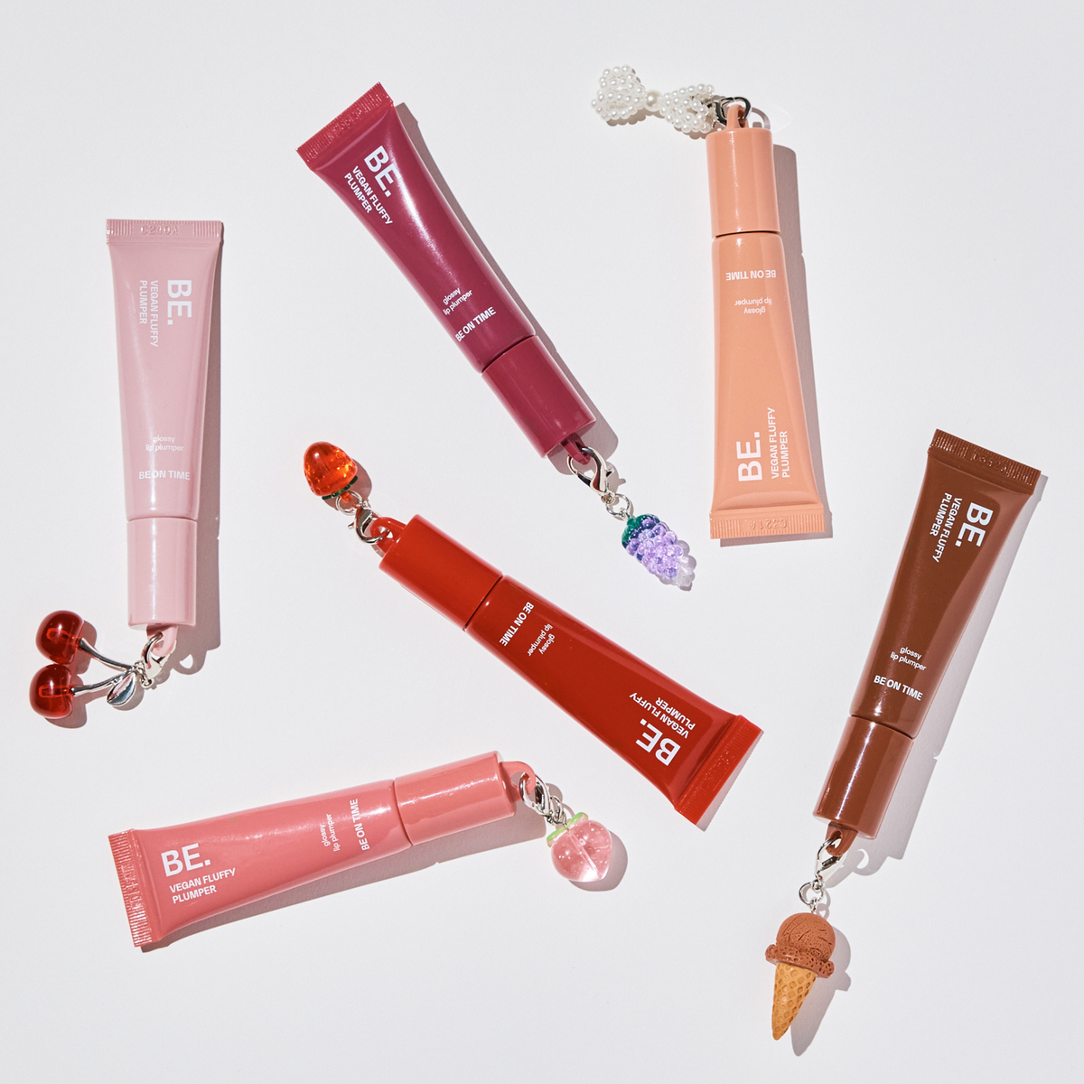 VEGAN FLUFFY PLUMPER KEY CHARM SET